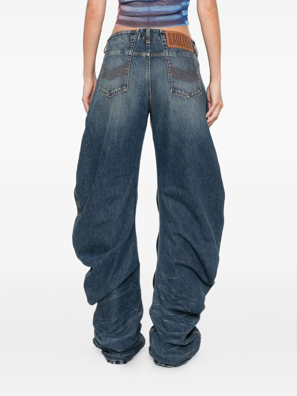 Jean Paul Gaultier cotton jeans Blauw