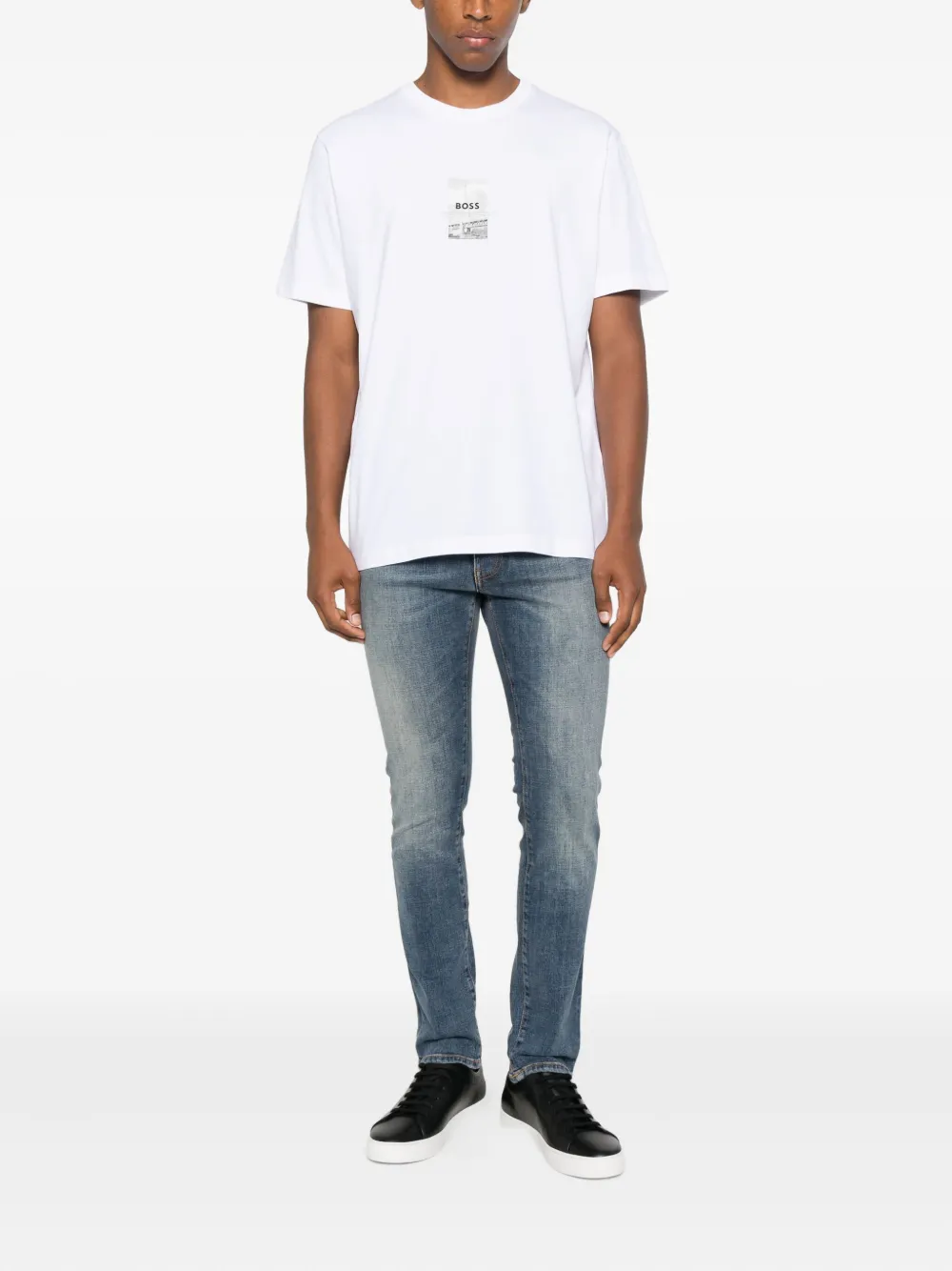 PT Torino Stretch-katoenen jeans Blauw