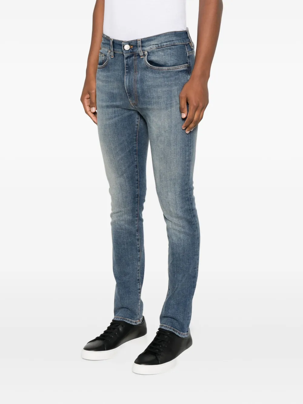 PT Torino Stretch-katoenen jeans Blauw