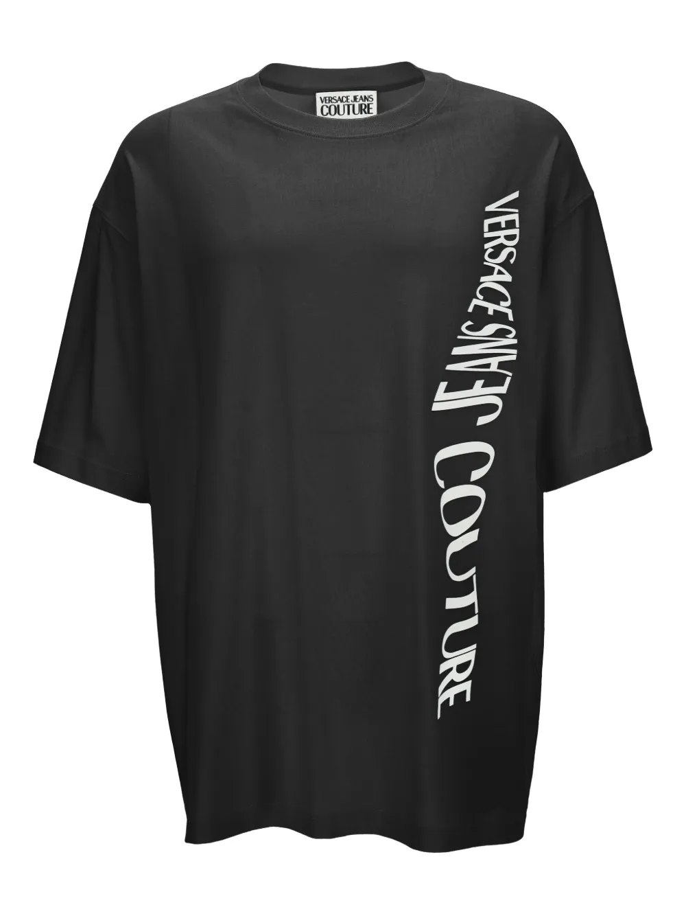 Versace Jeans Couture logo-plaque short-sleeves T-shirt | Black | Image 1