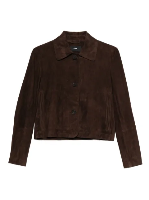 Arma Emy button-fastening suede jacket