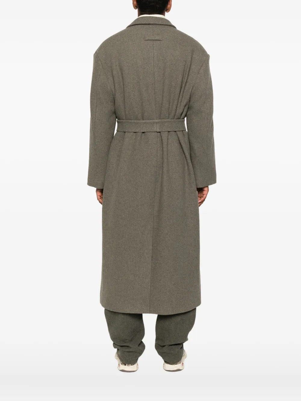 Fear Of God belted wool coat Grijs