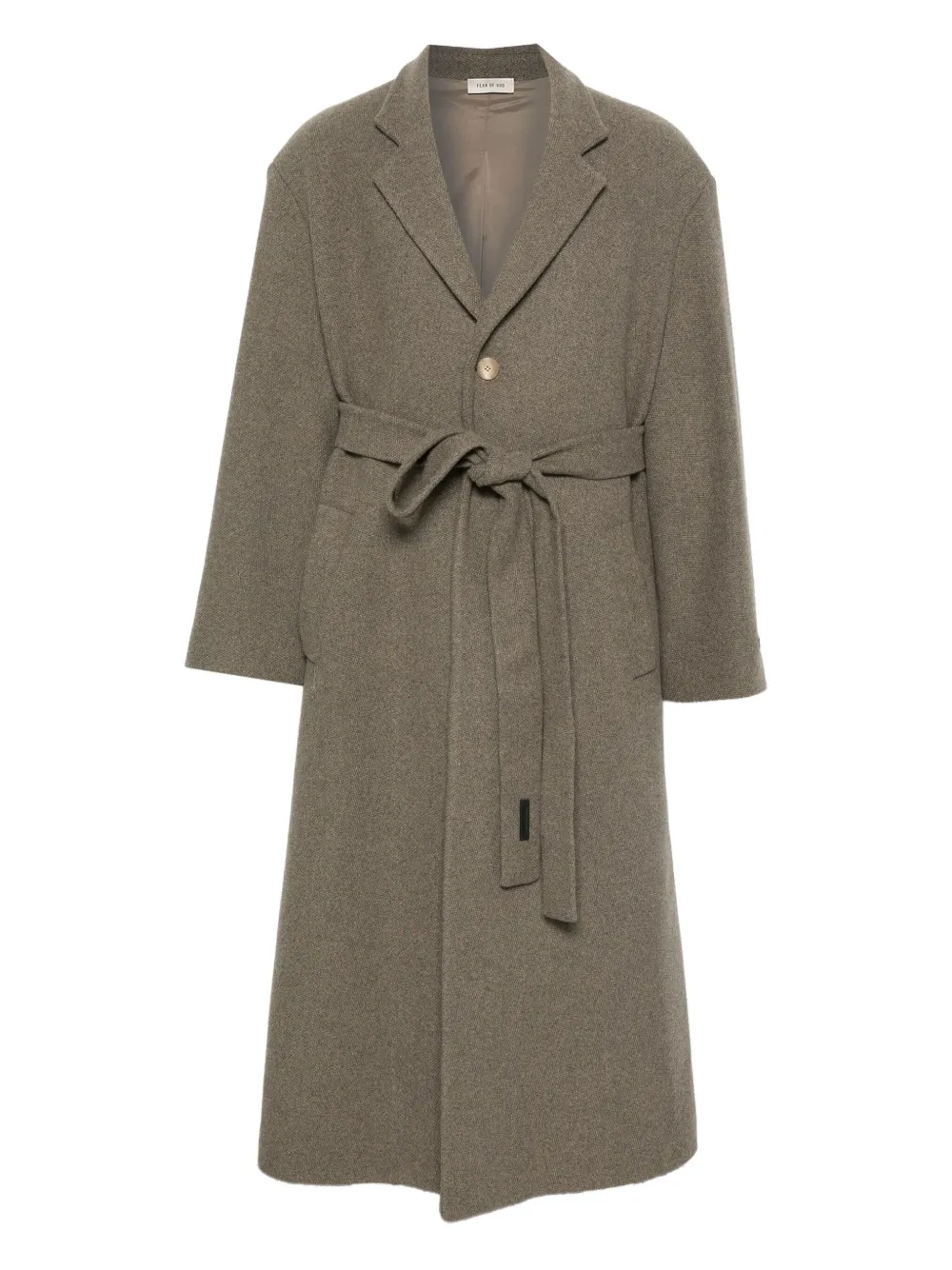 Fear Of God belted wool coat | Grey | Image 1