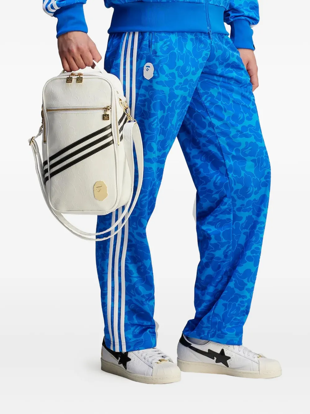 adidas 3-Stripes camouflage trousers Blauw