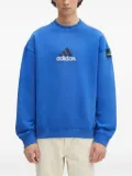 adidas logo-embroidered crew-neck sweatshirt - Blue