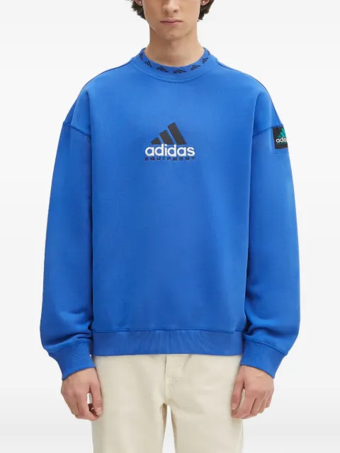 adidas logo-embroidered crew-neck sweatshirt