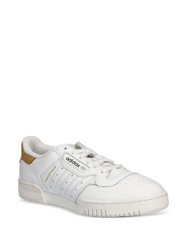 Adidas Yeezy Powerphase Leather Sneakers White FARFETCH GE