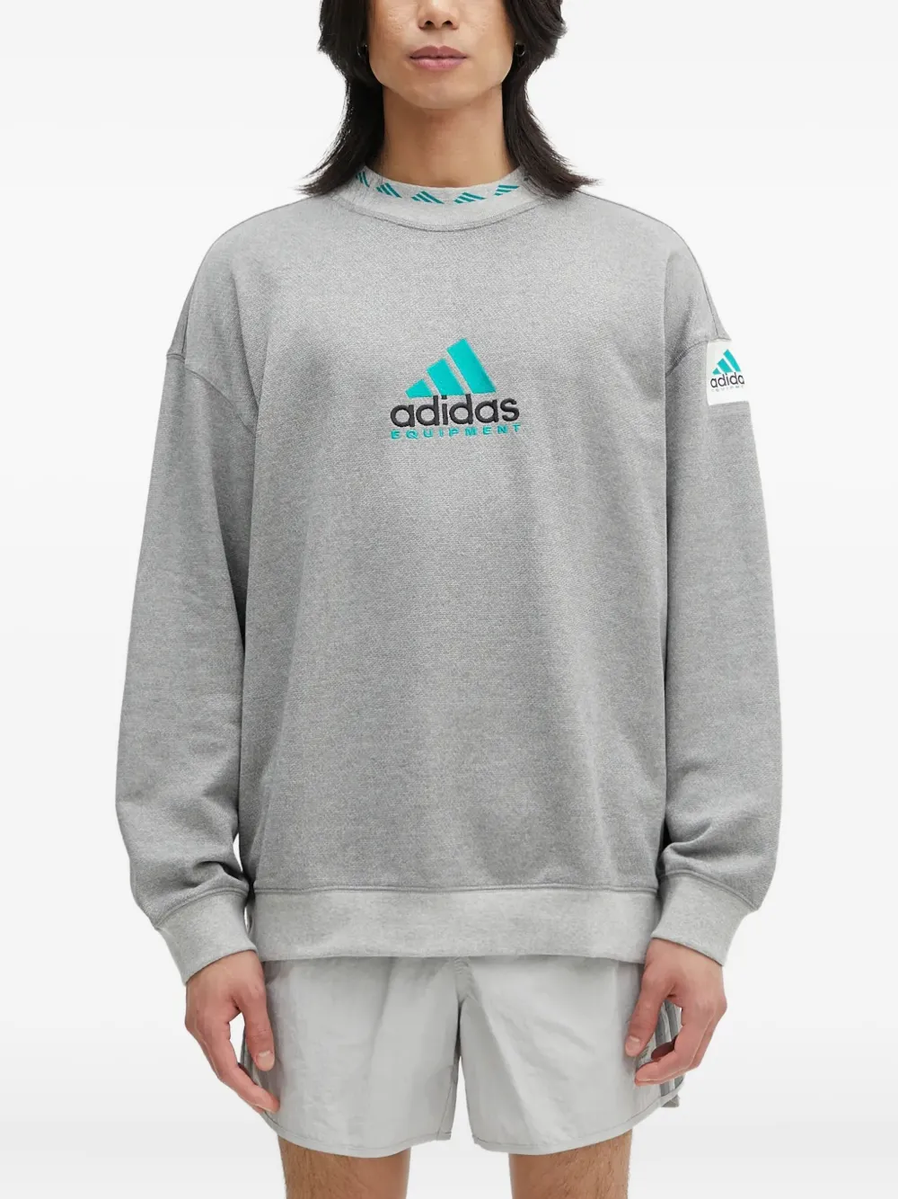 logo-embroidered sweatshirt