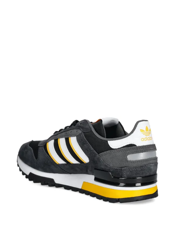 Adidas ZX 600 Suede Sneakers | Black | FARFETCH TR