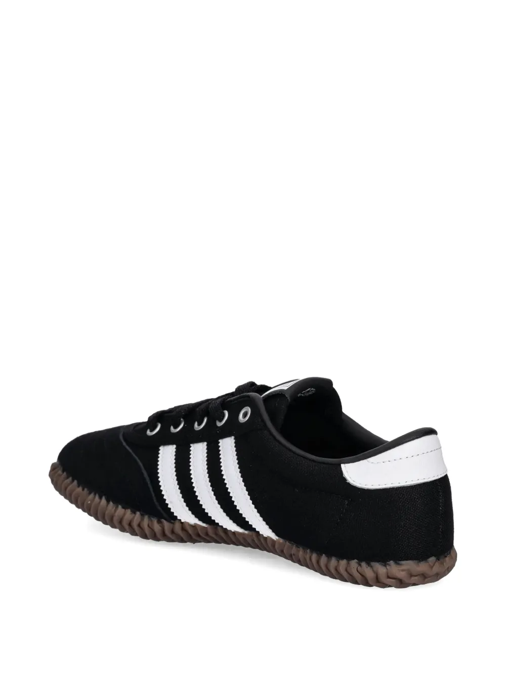 adidas Volley Plimsole three-stripe sneakers Black