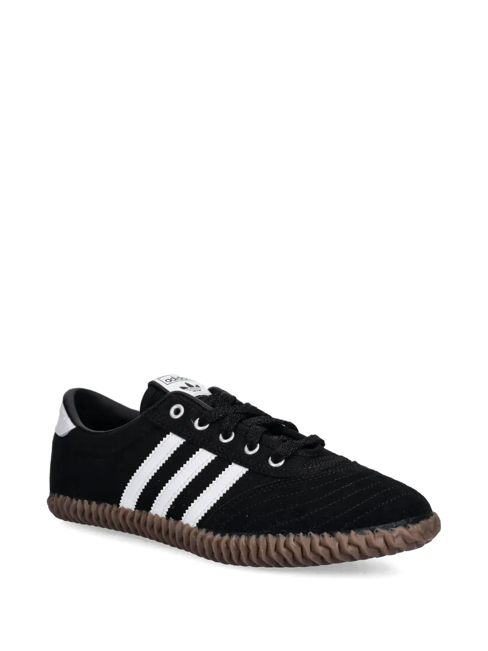 adidas Volley Plimsole three-stripe sneakers Black