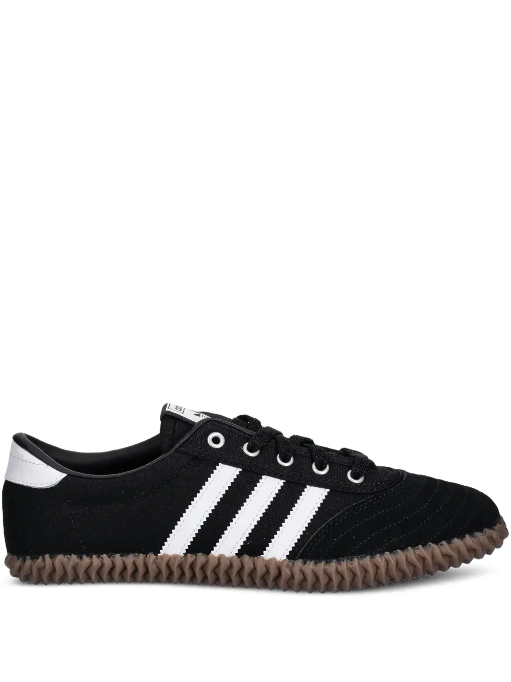adidas Volley Plimsole three-stripe sneakers Black