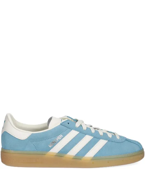 adidas Muenchen three-stripe suede sneakers