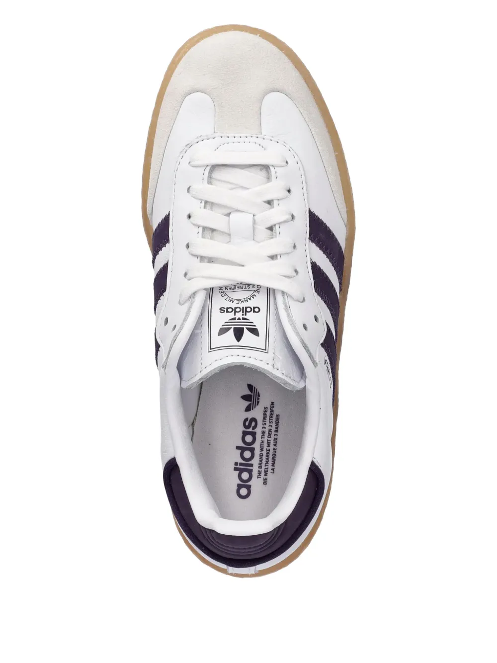 adidas Sambae three-stripe sneakers White