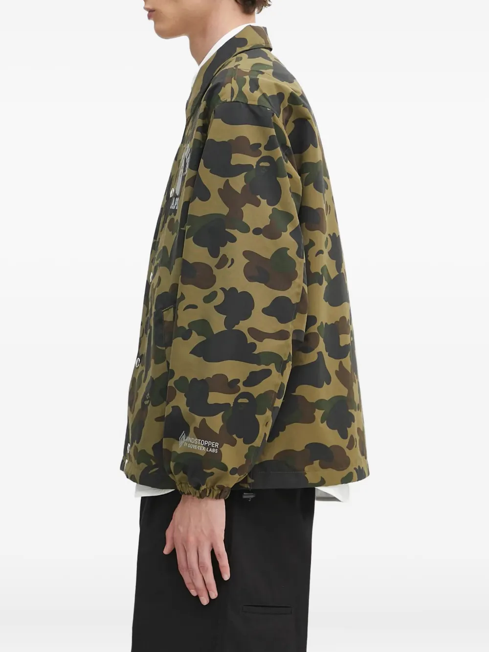 A BATHING APE camo-print coach jacket Groen
