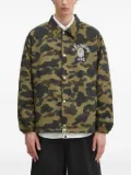 A BATHING APE® camo-print coach jacket - Green
