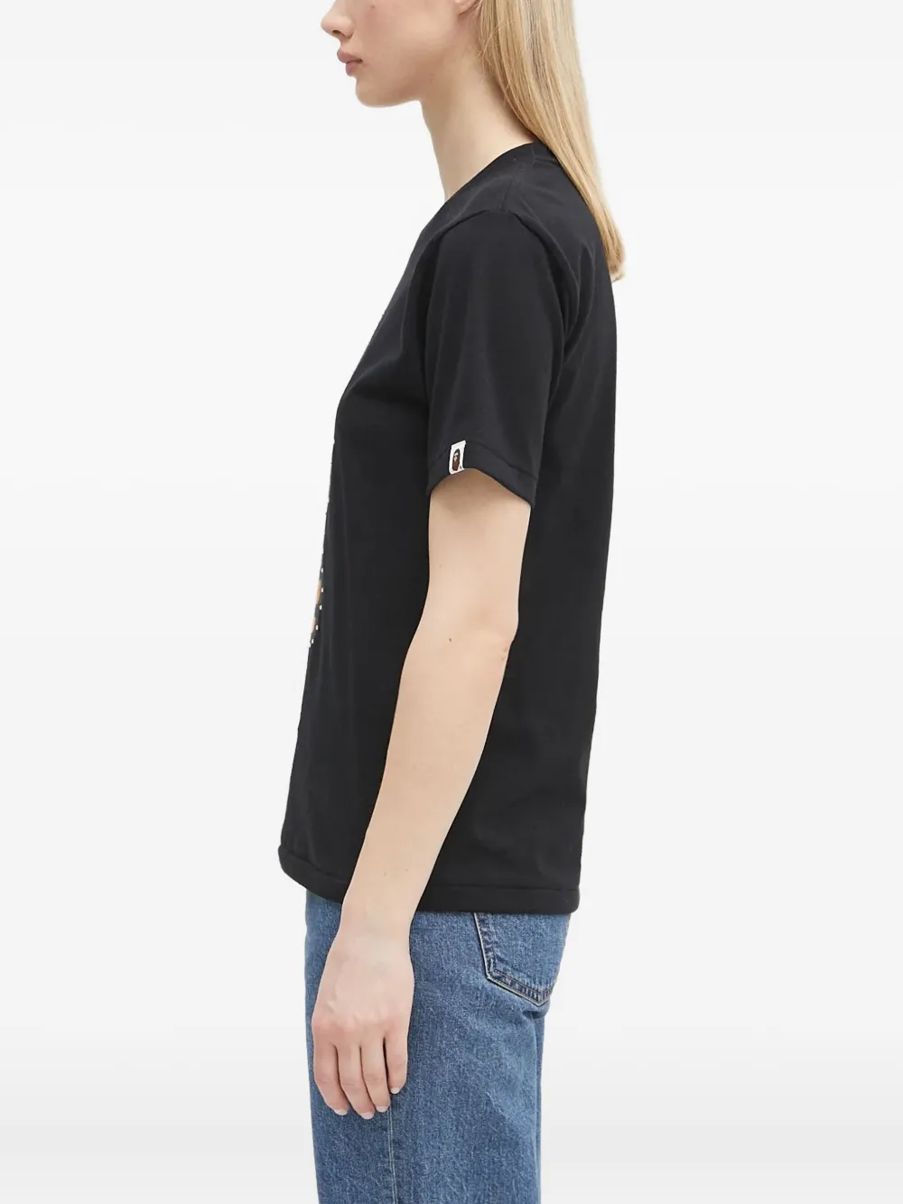 A BATHING APE Baby Milo T-shirt Zwart
