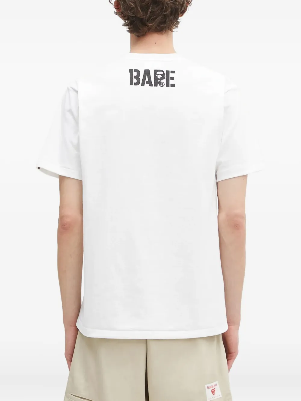 A BATHING APE printed T-shirt Wit