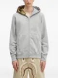 A BATHING APE® shark-motif zip-up hoodie - Grey