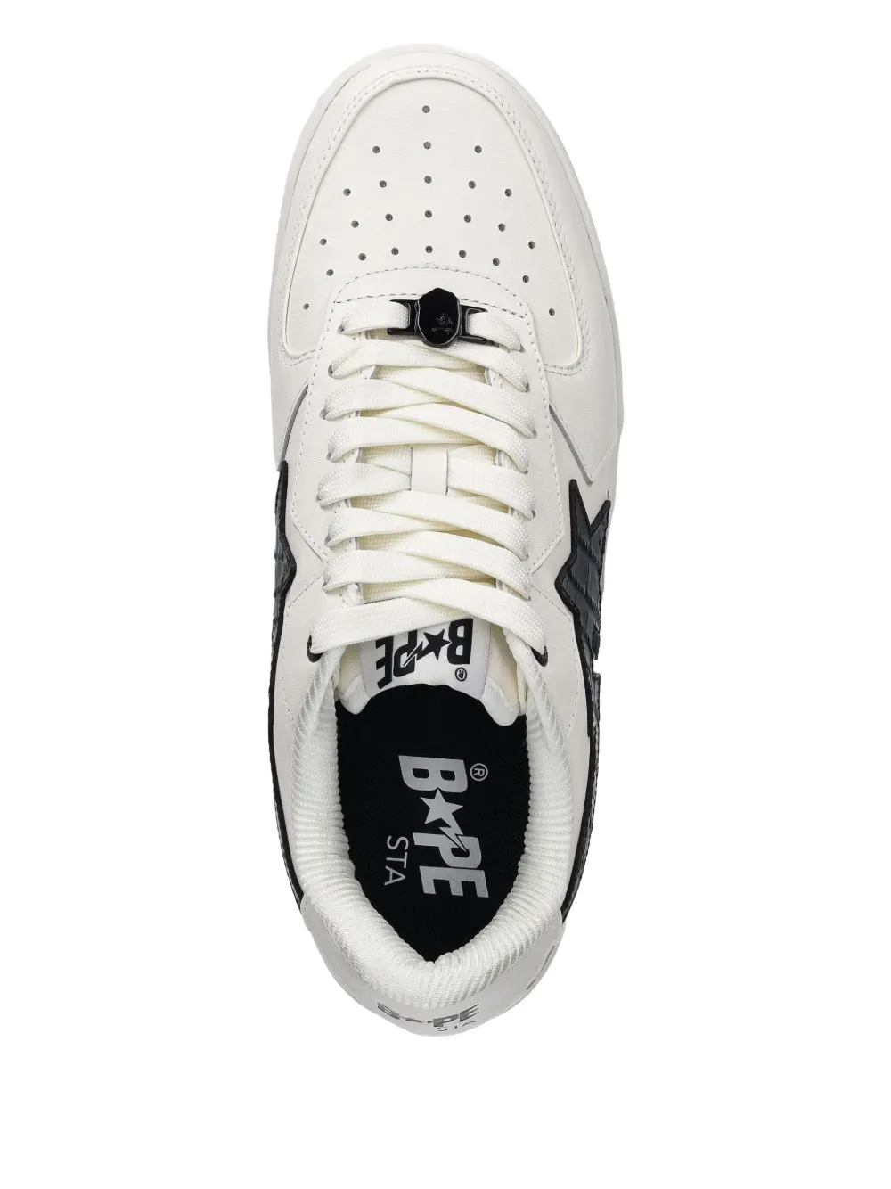 A BATHING APE Sneakers met krokodillen-ster Wit