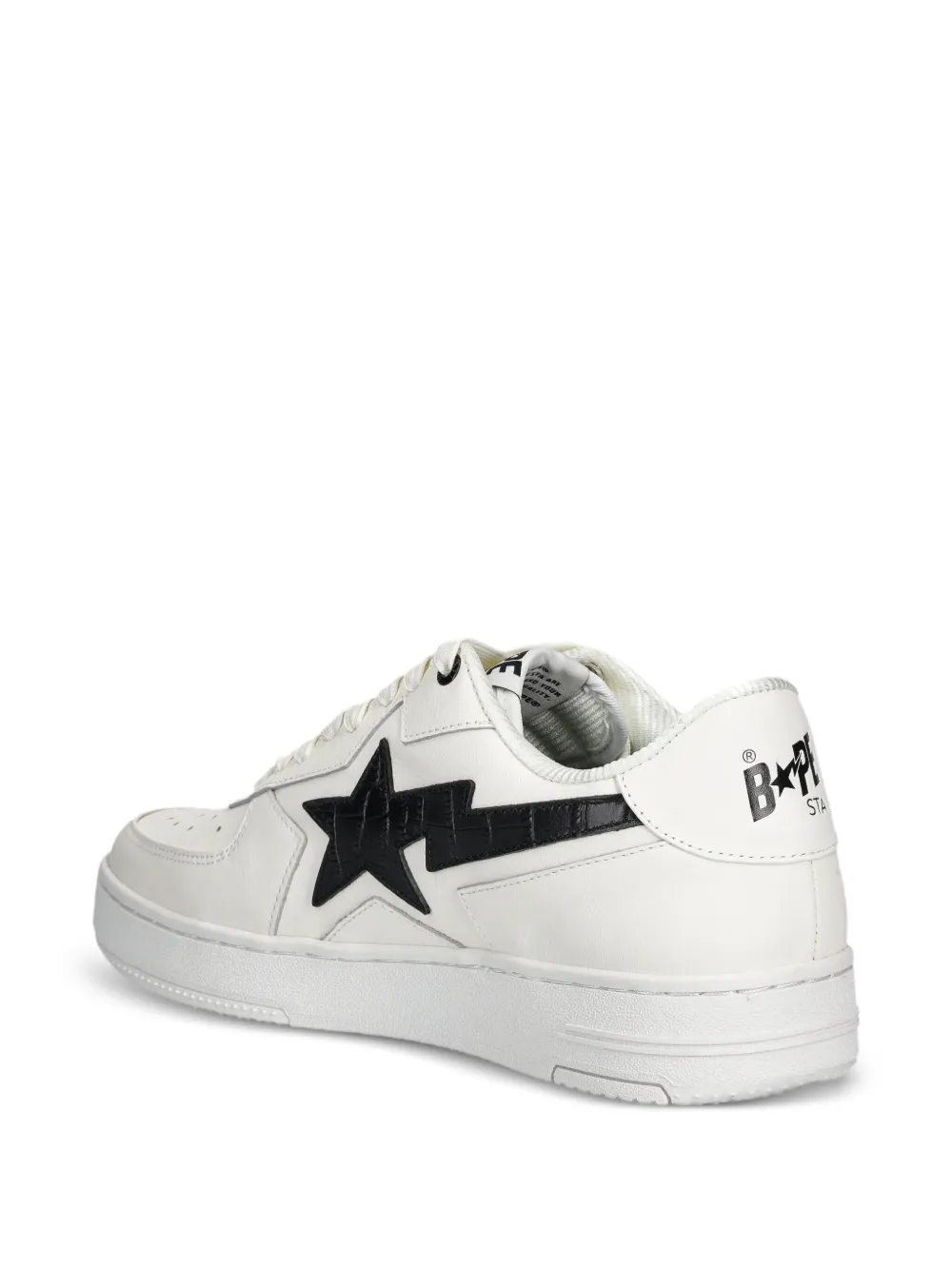 A BATHING APE Sneakers met krokodillen-ster Wit