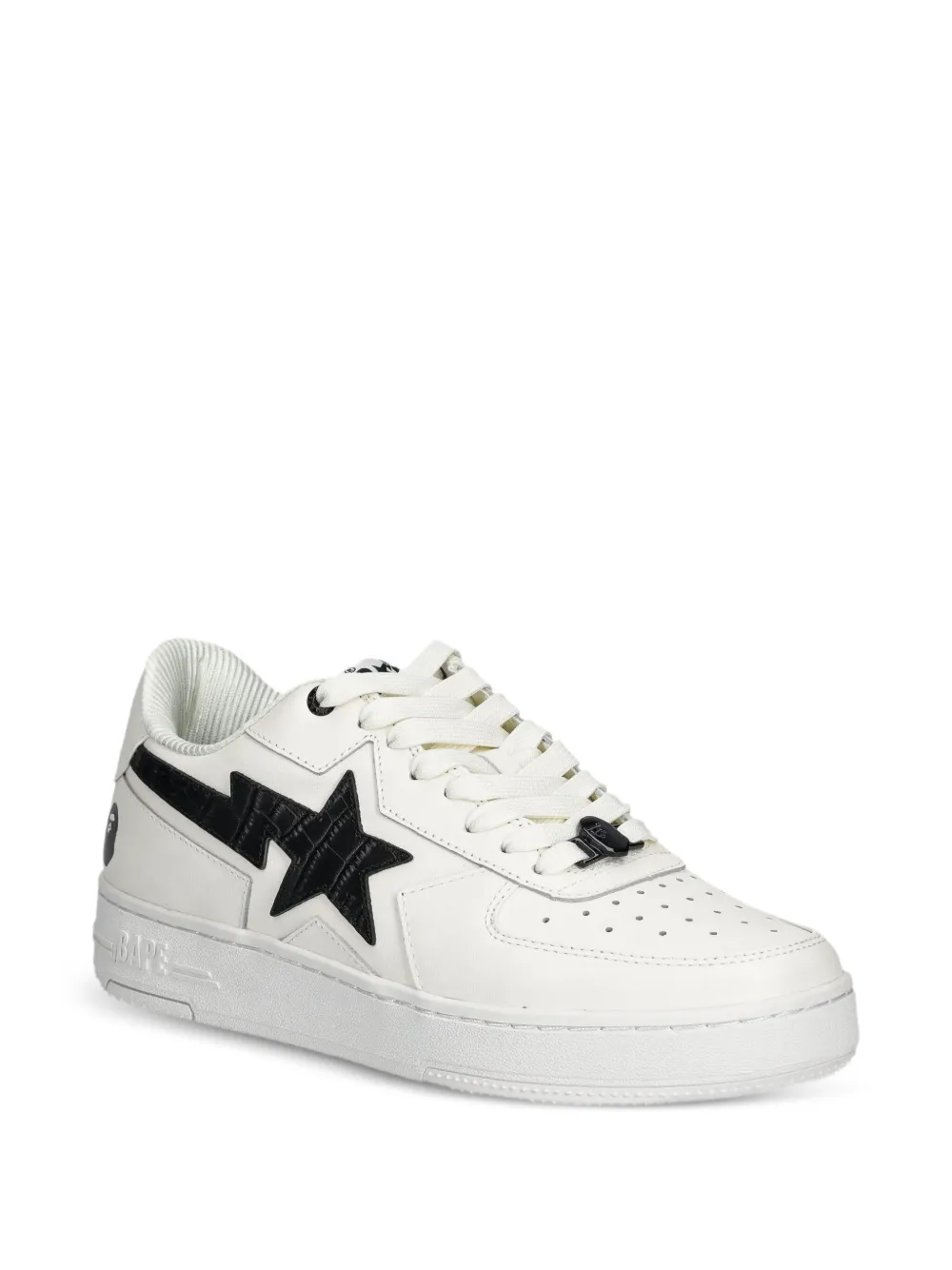A BATHING APE Sneakers met krokodillen-ster Wit