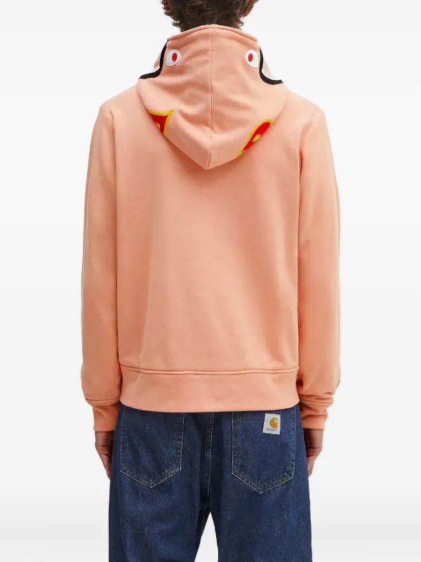 A BATHING APE® シャークモチーフ ジップアップ パーカー | ピンク