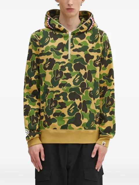 A BATHING APE® Agasalho camuflado com capuz e zíper
