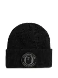 A BATHING APE® logo-patch beanie hat - Black