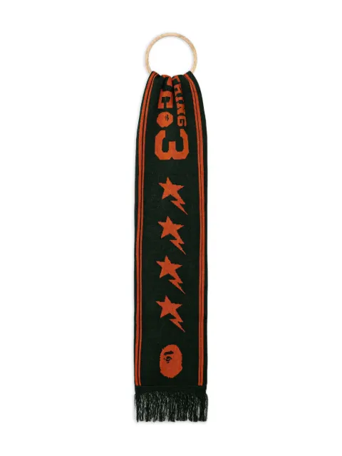 A BATHING APE® 星星logo针织围巾