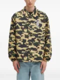 A BATHING APE® camouflage-print shirt jacket - Yellow
