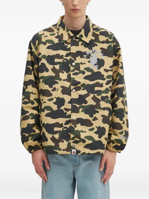 A BATHING APE® camouflage-print shirt jacket