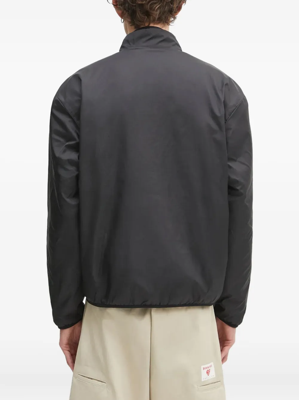 A BATHING APE camouflage-print fleece bomber jacket Groen