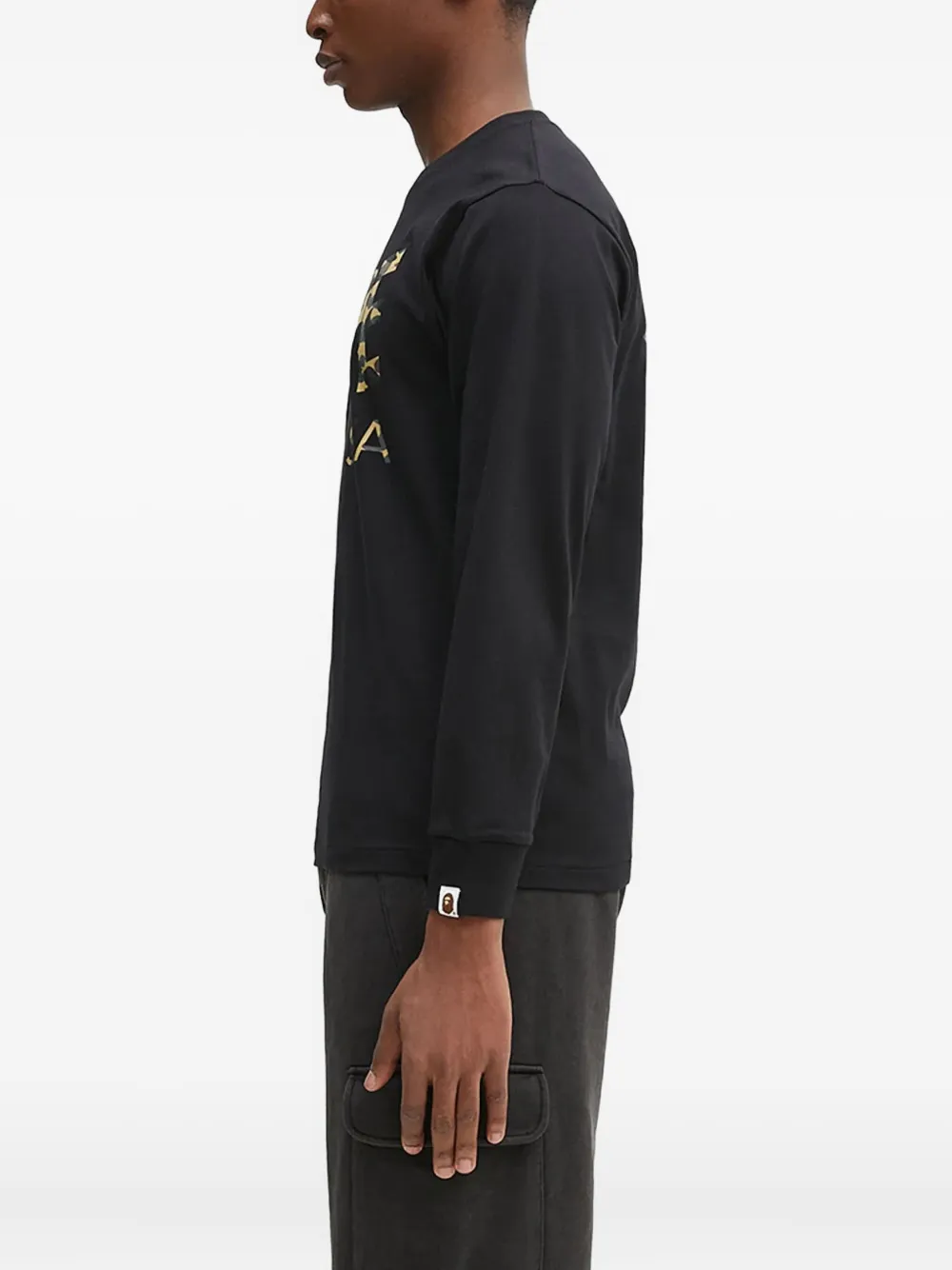 A BATHING APE 1st Camo Bape STA long-sleeve T-shirt Zwart