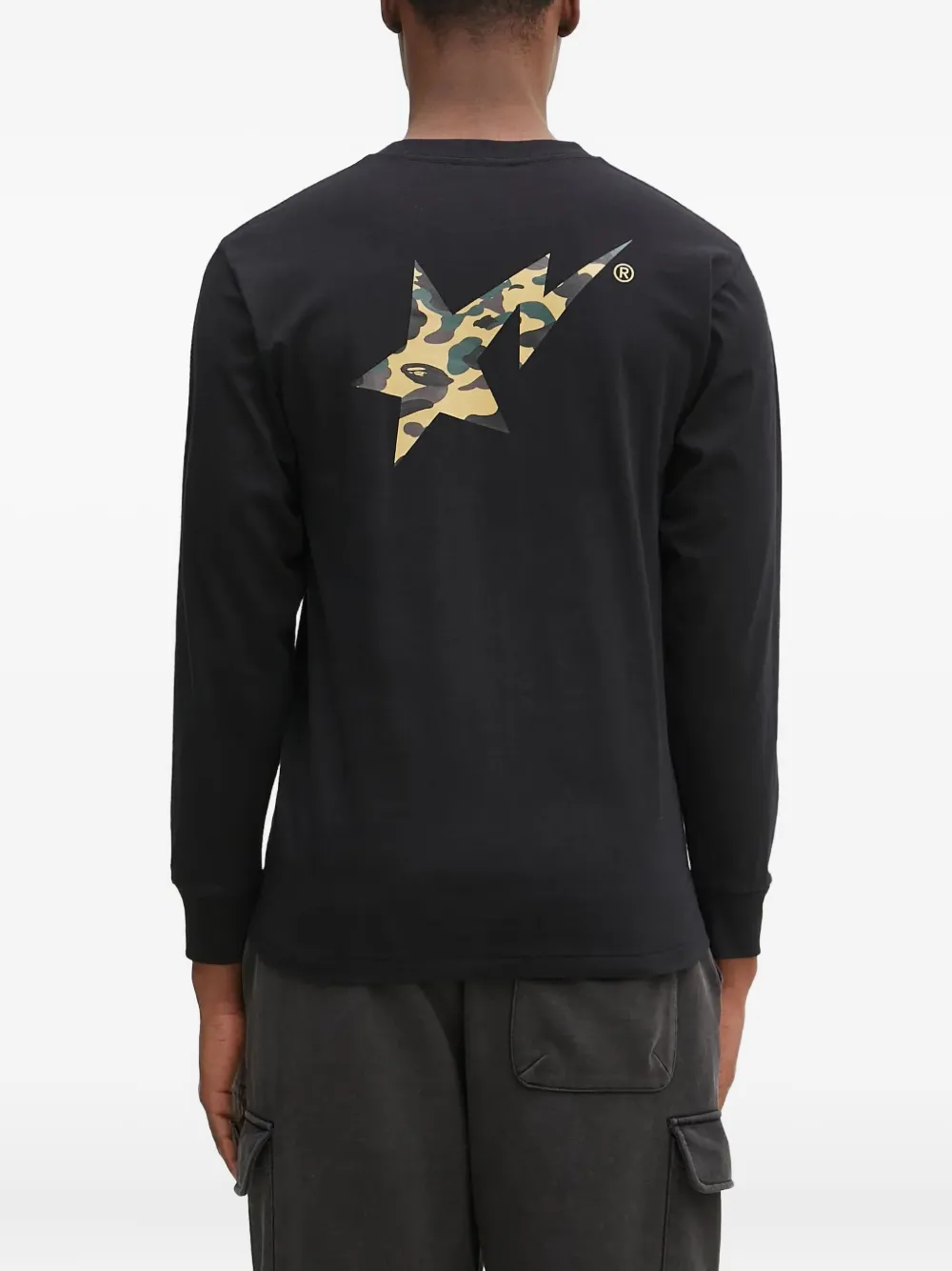 A BATHING APE 1st Camo Bape STA long-sleeve T-shirt Zwart