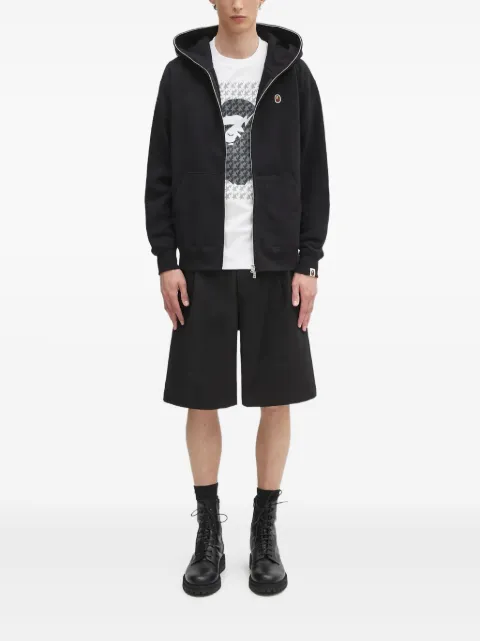 A BATHING APE® shark-hooded zip-up hoodie