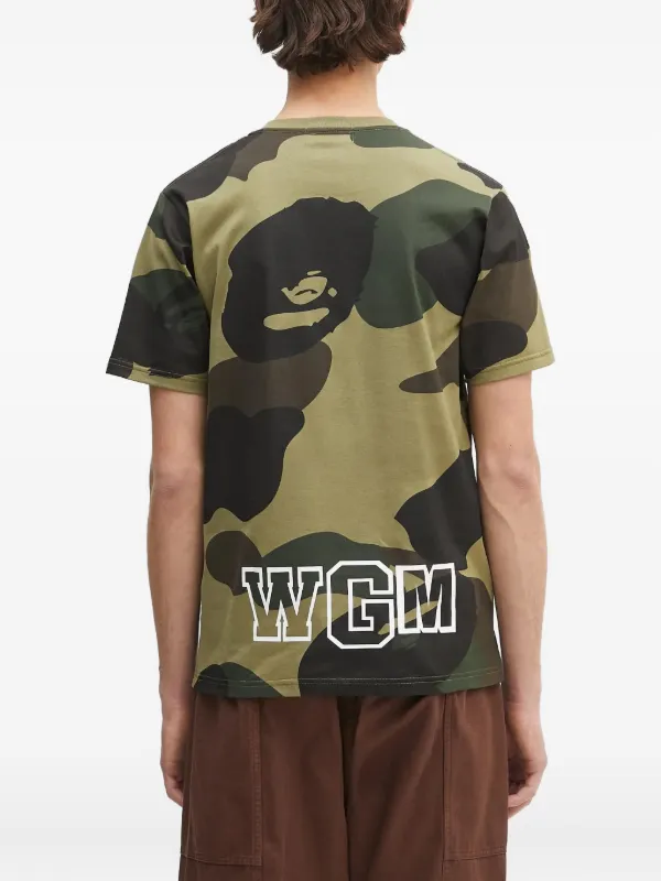 A BATHING APE® 1st Camo Shark T-shirt | Green | FARFETCH SG