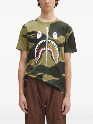 A BATHING APE® ABC Camo ジャカード Tシャツ | グリーン | FARFETCH JP