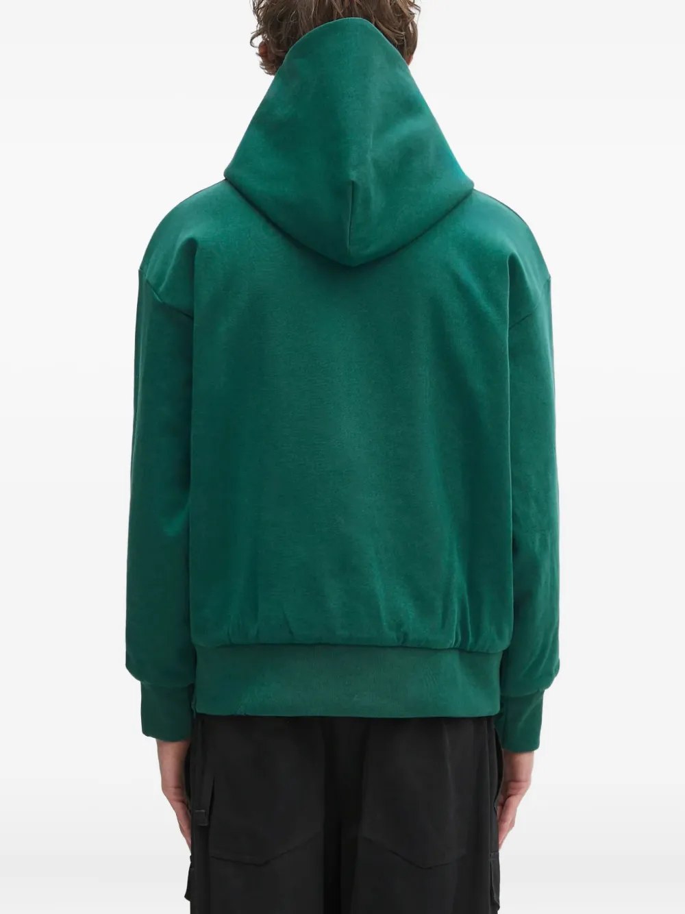 A BATHING APE logo-print hoodie GRN