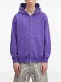 A BATHING APE® shark-hooded zip-up sweatshirt - Purple