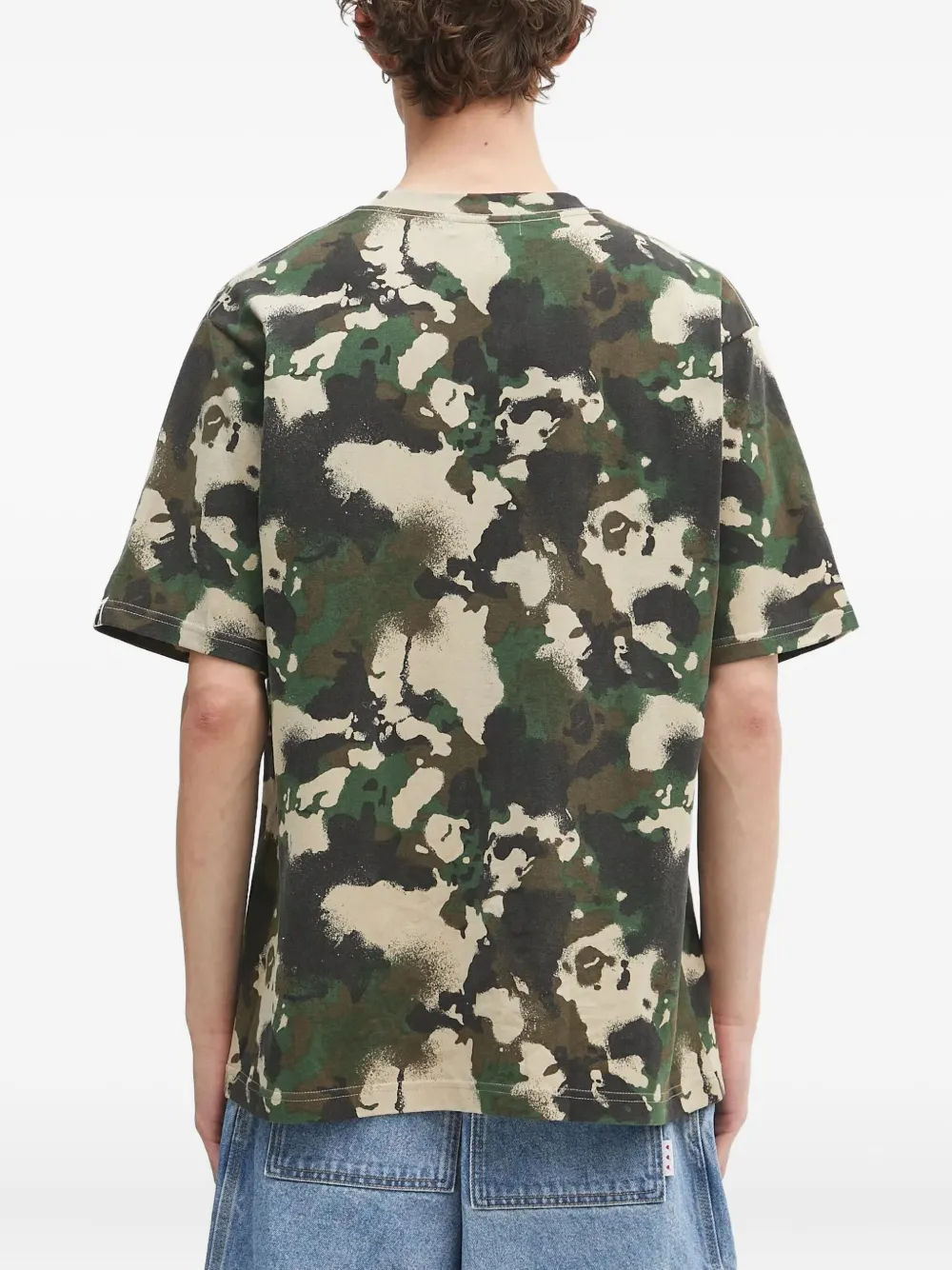 A BATHING APE camouflage-print T-shirt Groen