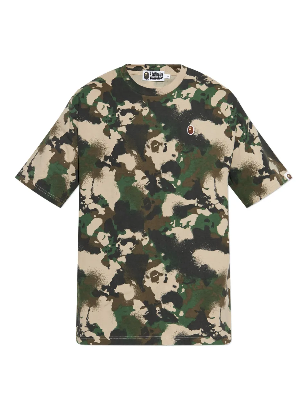 A BATHING APE® camouflage-print T-shirt | Green | Image 1
