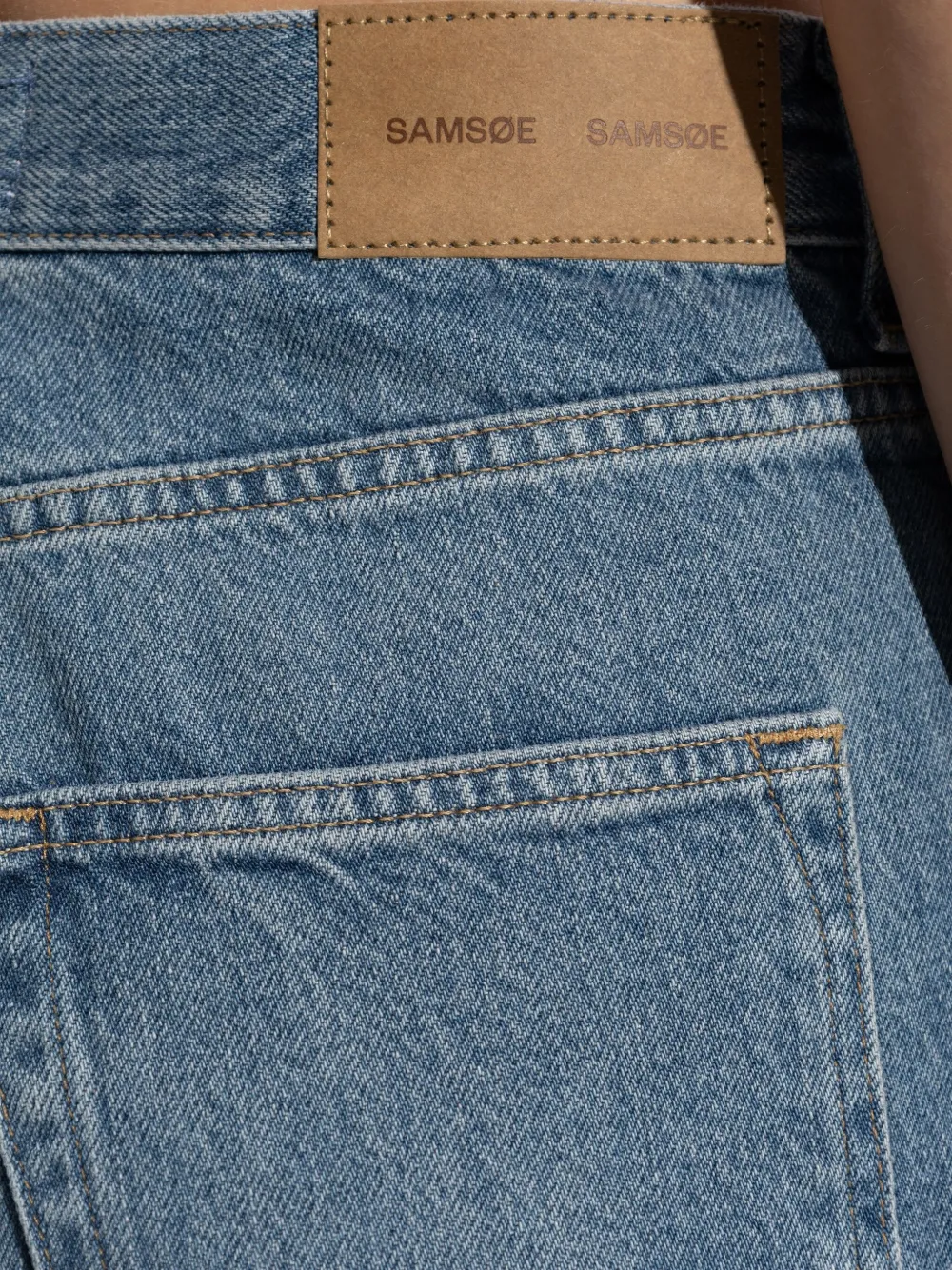 SAMSOE Jeans met vijf zakken Blauw