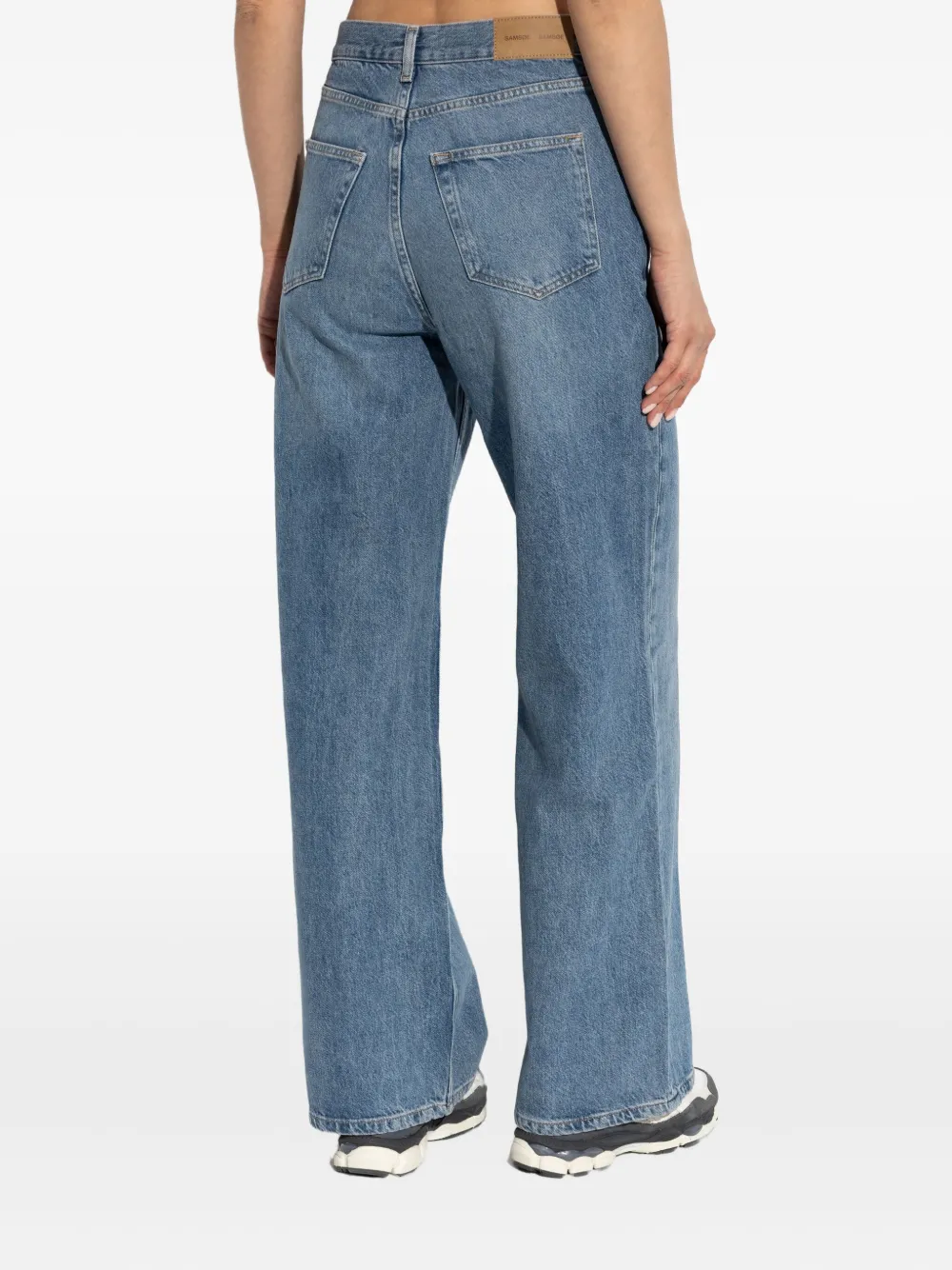 SAMSOE Jeans met vijf zakken Blauw