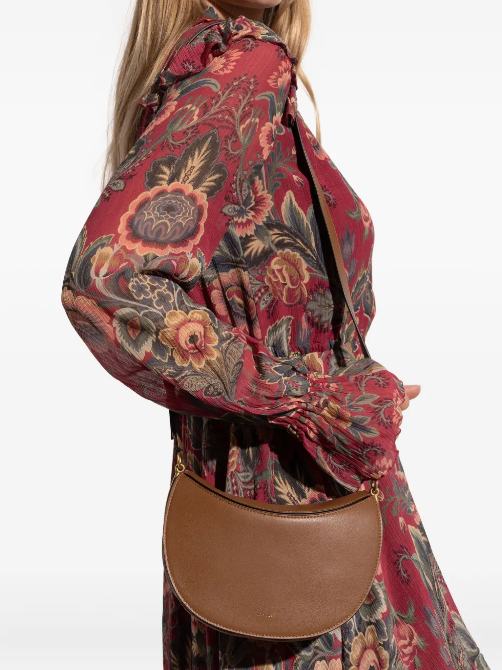 Wandler big Kate leather shoulder bag Bruin