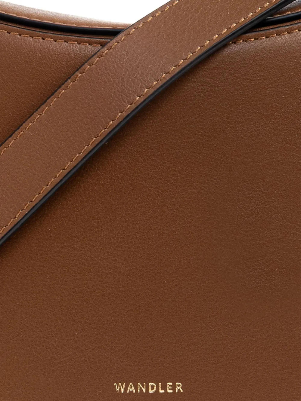 Wandler big Kate leather shoulder bag Bruin