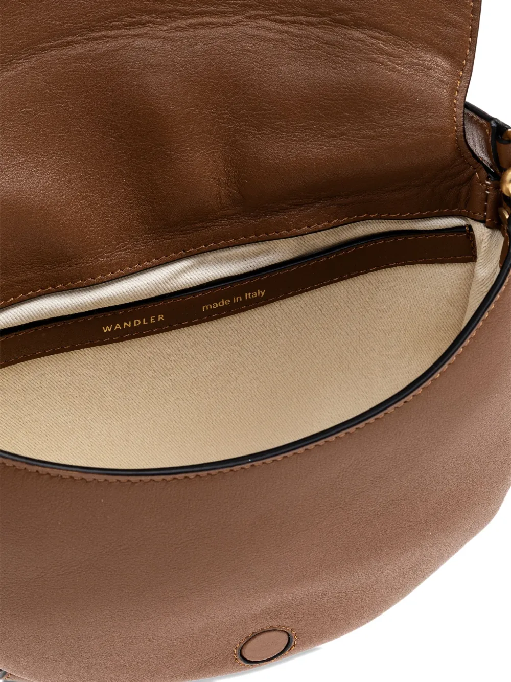 Wandler big Kate leather shoulder bag Bruin
