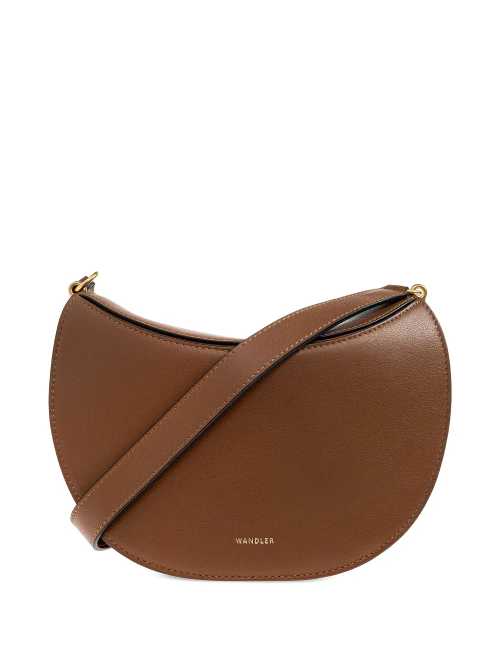 Wandler big Kate leather shoulder bag Bruin