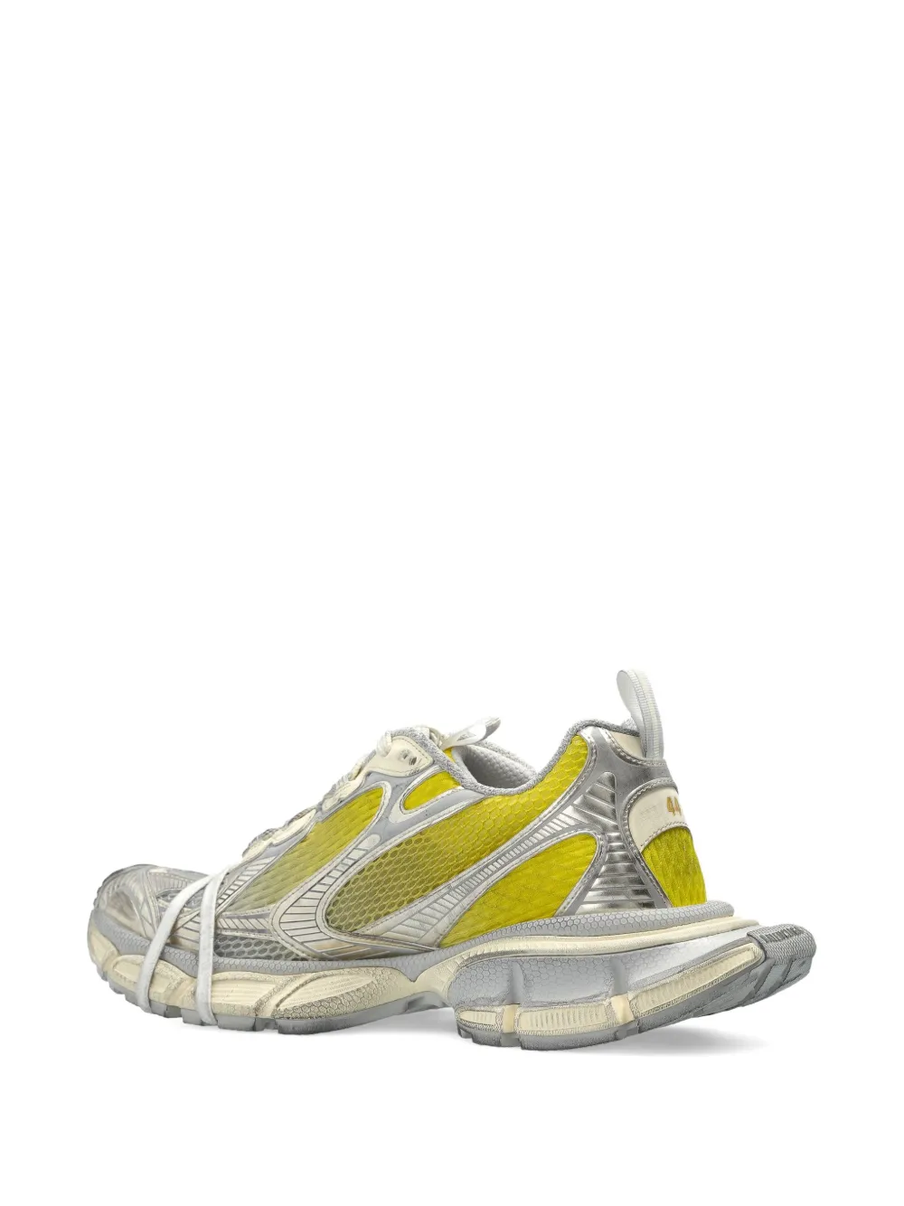 Balenciaga 3XL panelled lace-up sneakers Silver