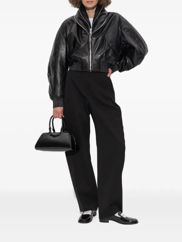 Givenchy double-zip Leather Bomber Jacket | Black | FARFETCH